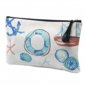 Classic Zip Pouch - Anchors - Click Image to Close